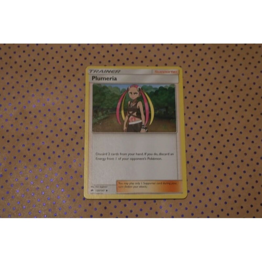 Plumeria 120/147 Pokemon Card (2017)